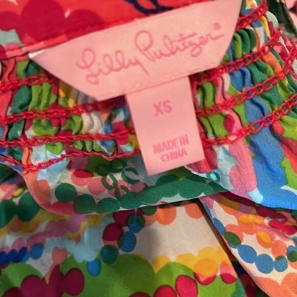 Lilly Pulitzer Dripping in Jewels Elsa, silk blouse, XS! - Picture 7 of 9